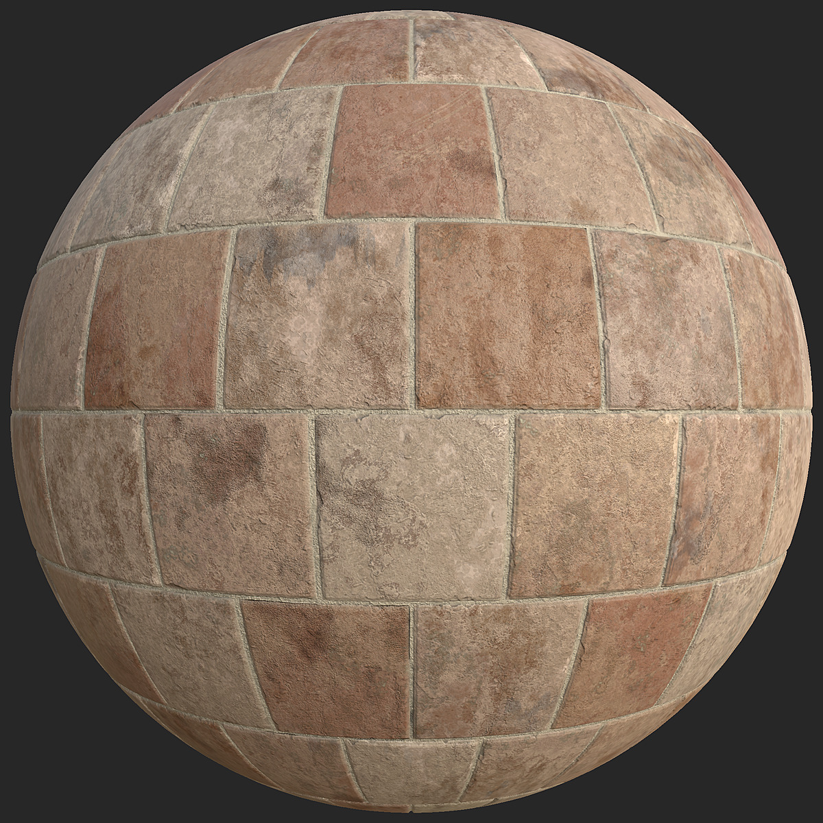 Orange Terracotta Floor Tiles Free PBR TextureCan