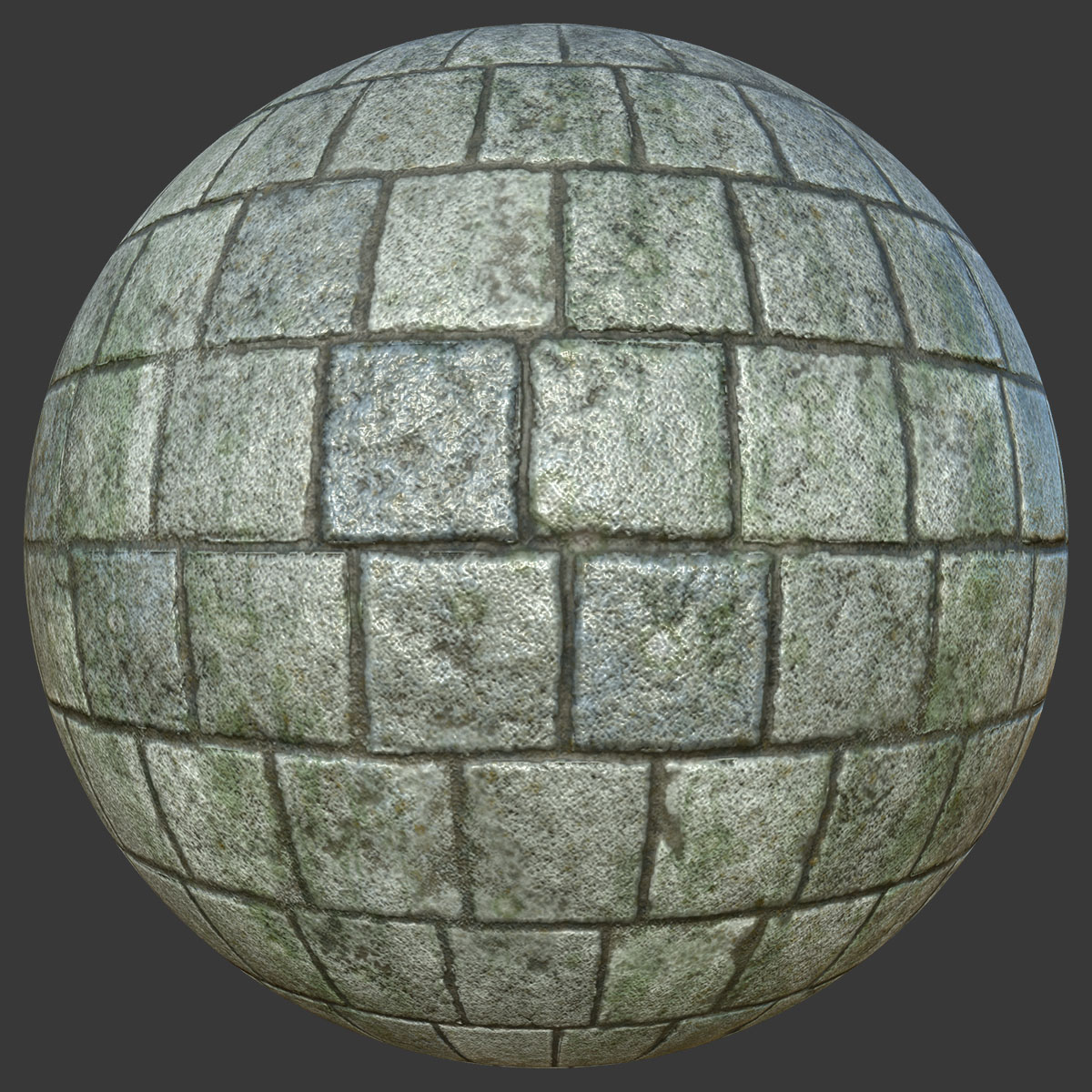 Mossy Gray Brick Texture | Free PBR | TextureCan