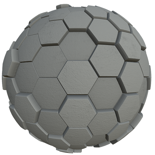 Grey Hexagonal Bump Wall Decoration