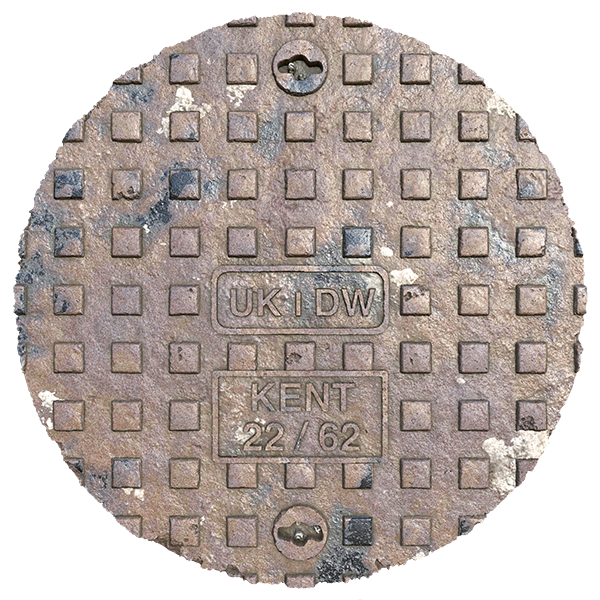 Manhole Cover / Maintenance Hole Cover / Drain Hole Cover Texture