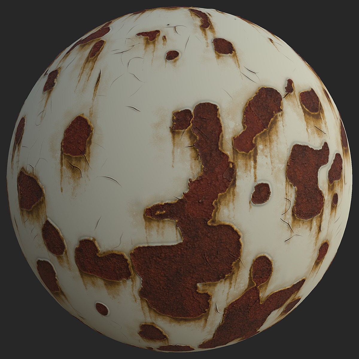 Rusty Chipped Paint Of Metal | Free PBR | TextureCan