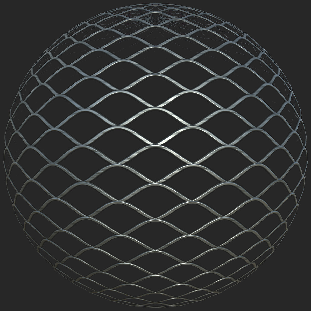 Wave Shaped Grille Metal Mesh Free Pbr Texturecan 6394