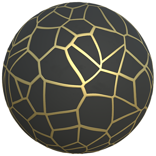 Black Wall with Golden Metallic Vein Network Pattern