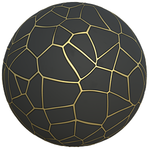 Black Wall with Golden Metallic Vein Network Pattern