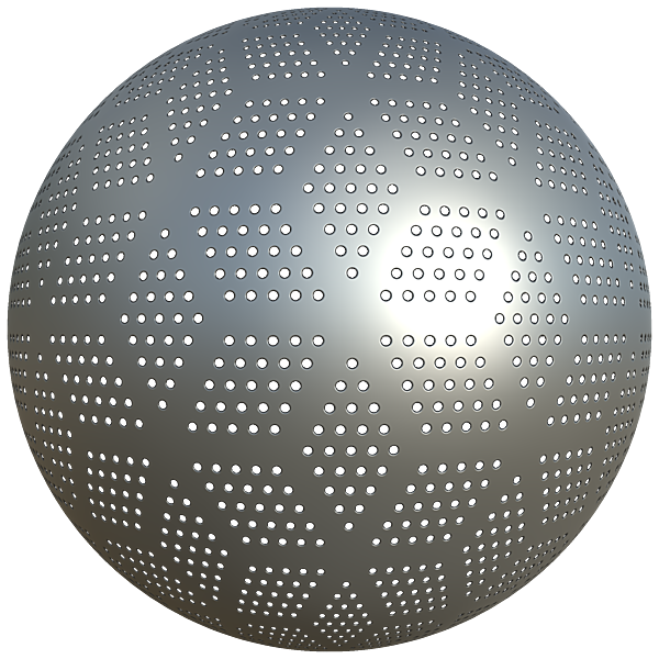 Cube Shape Patterned Perforated Metal Plate