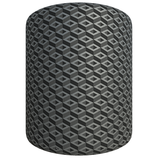 Hollow Cube Pattern Wallpaper (Cylinder)