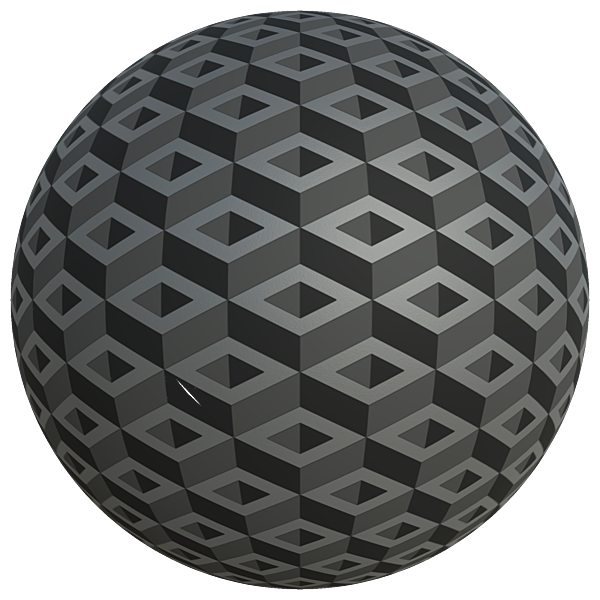 Hollow Cube Pattern Wallpaper (Sphere)