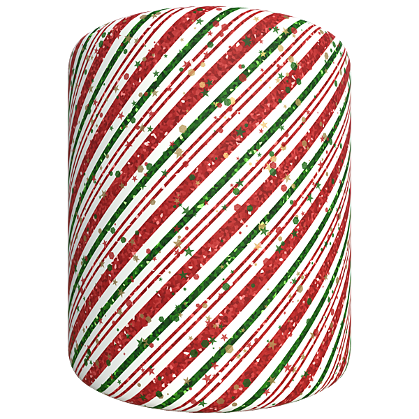 Christmasy Wrapping Paper (Cylinder)