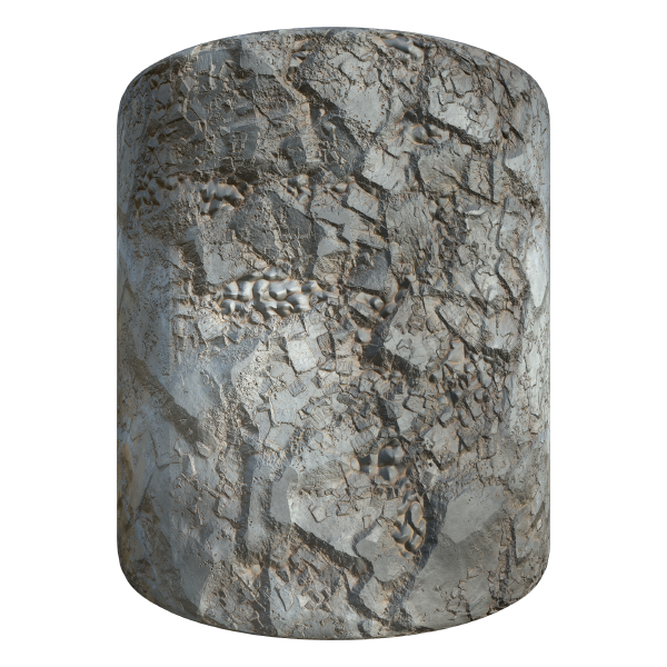 Rock Texture with Sharp Edges (Cylinder)