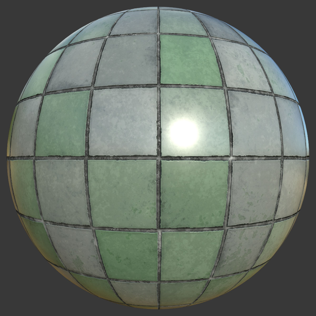 Shiny Green Tile Texture | Free PBR | TextureCan