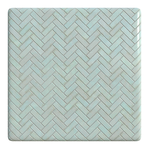 Herringbone Pink Porcelain Tiles (Plane)