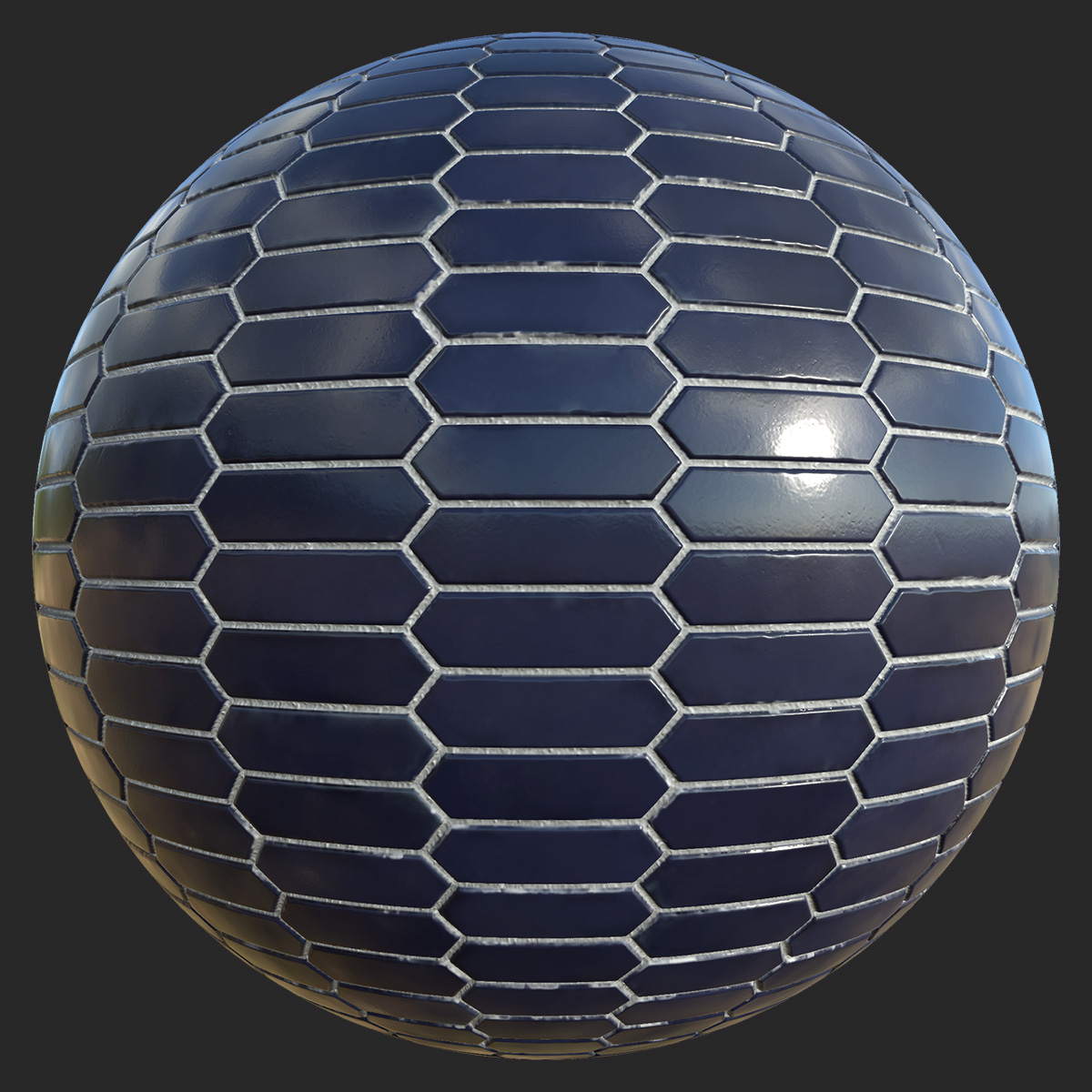 Elongated Diamond Ceramic Tiles | Free PBR | TextureCan