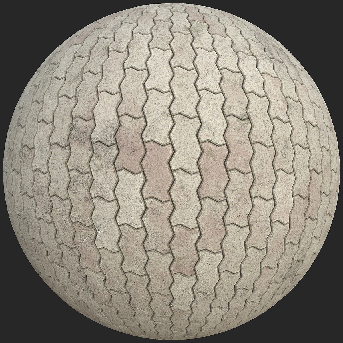 Zig Zag Unipaver Block Bricks | Free PBR | TextureCan